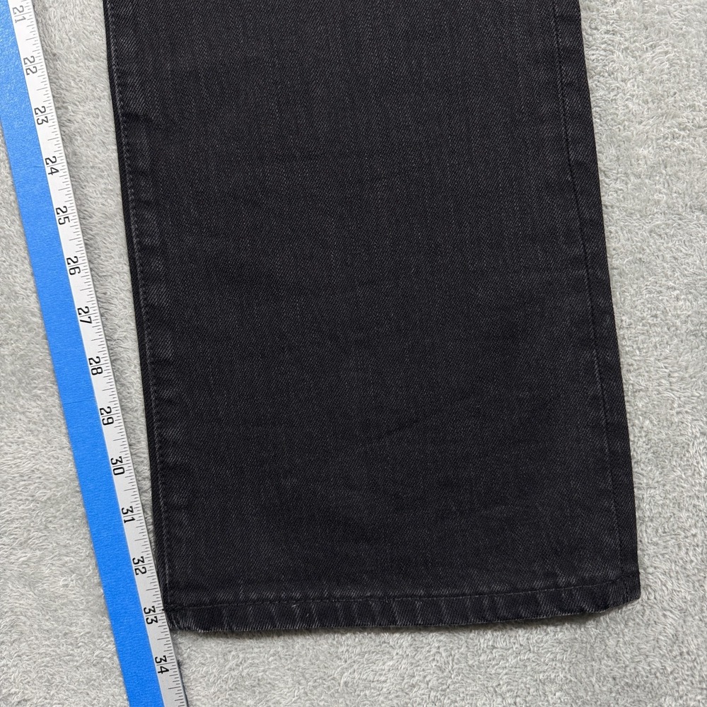 Cult Of Individuality Jeans Mens 40x33 Black Rebel Straight Selvedge Denim - Picture 15 of 16